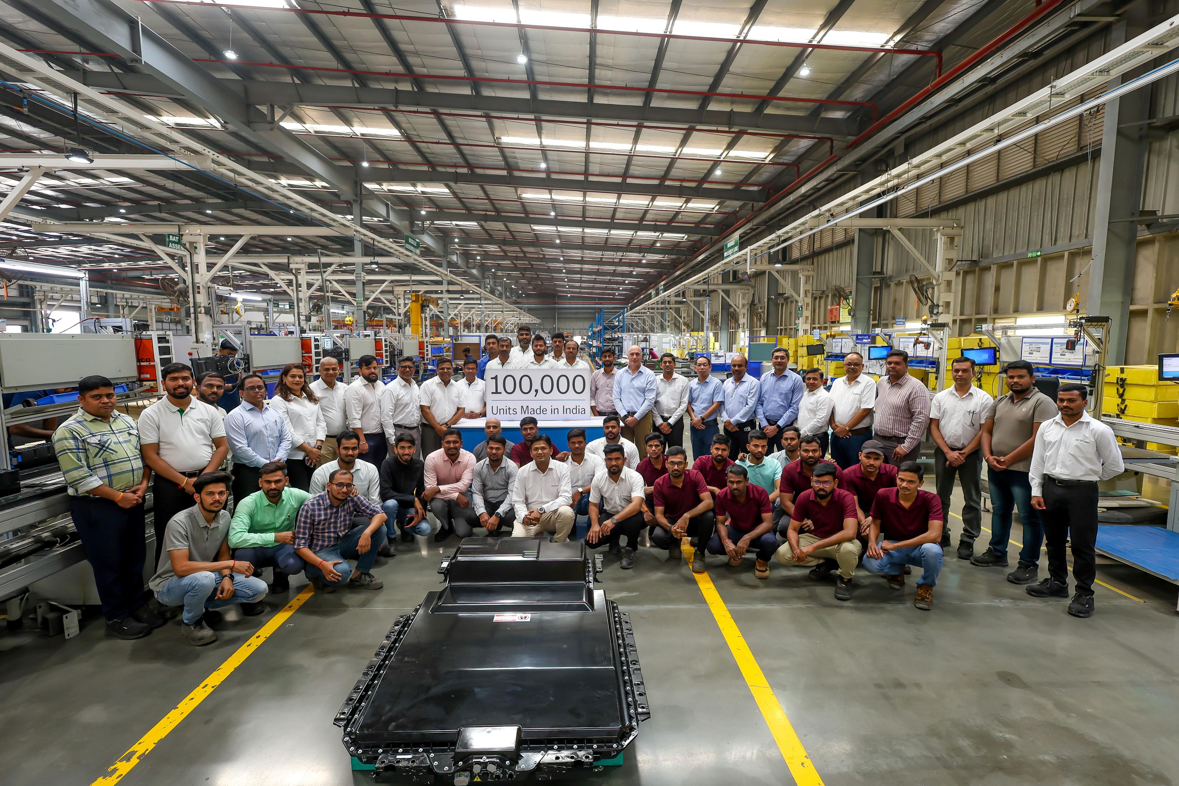 Octillion Power Systems India Division Surpasses 100,000 EV Battery System Milestone Across its Local Manufacturing Facilities
